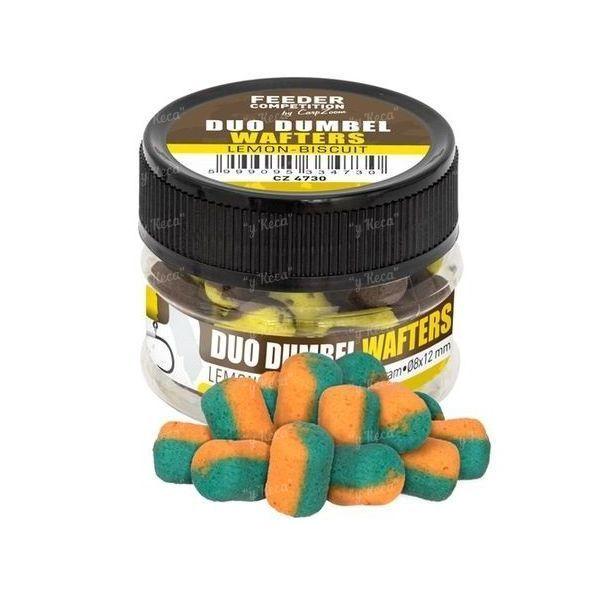 Бойли Carp Zoom Duo Dumbel Wafters 8*12mm 15g нейтрал плавучести Кальмар-абрикос CZ4754, фото 1