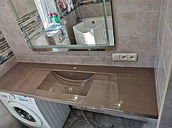 Стільниця для ванної з умивальником (литий умивальник +3500 грн./шт. додатково)