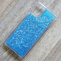 Чохол акваріум для Samsung Galaxy A31 (sm-a315) (сині блискітки)