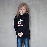 Худі. Дитяча тепла толстовка. TIK TOK. Тік Ток велике лого . Толстовка з капюшоном ( худі), фото 2