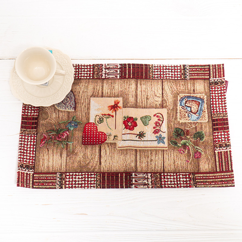 Серветка гобеленова Іспанія Villa Grazia Premium Сільська романтика 35x45 см (TesisSetMesa-35x55DAC), фото 1