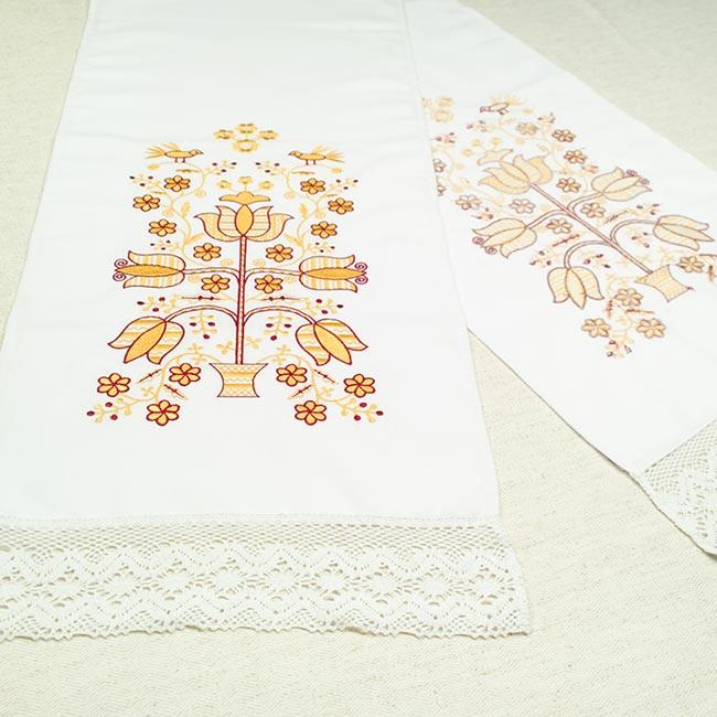 Вишитий весільний рушник під ноги 150см.