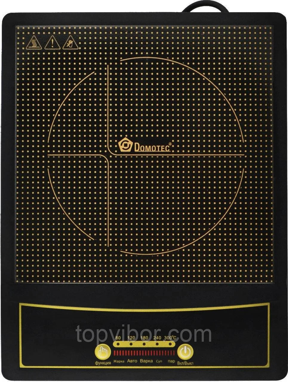 УЦІНКА! Індукційна плита одноконфоркова електрична Domotec MS-5832, електроплитка настільна