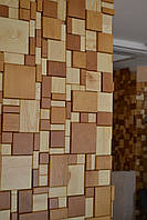 Дерев'яний декор стін "Куб"