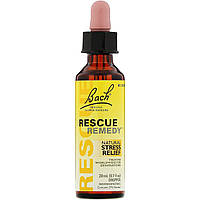 Bach, Rescue Remedy, оригинальные цветочные средства, натуральное средство для снятия стресса, 10 мл Днепр