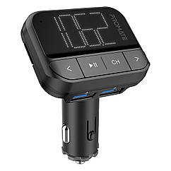 AUX/SD/USB USB 2.4 A FM-трансмітер Promate ezFM-2 Black