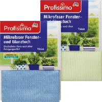 Profissimo 2in1-Fenstertuch aus Mikrofeinfaser Салфетка з мікрофібри для вікон 1 шт.