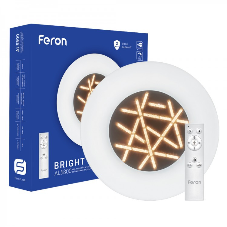 Світлодіодний світильник LED Feron   AL 5800 BRIGHT 80w 3000K-6500K з ПДУ