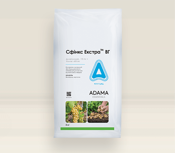 Фунгіцид Сфінкс Екстра диметоморф, 113 г / кг + фолпет, 600 г / кг Адама 5 кг, фото 1