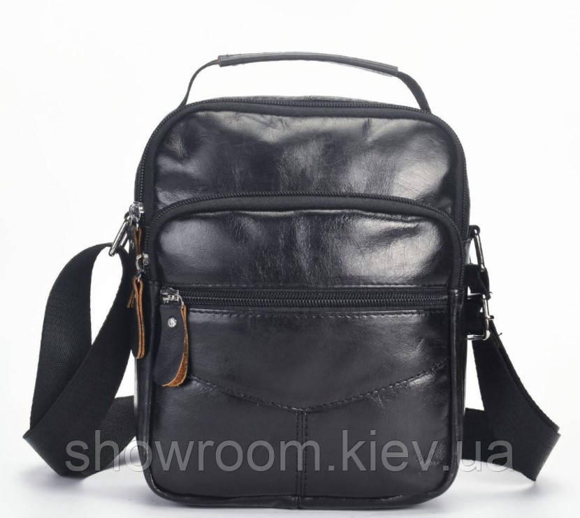 Чоловіча чорна шкіряна Leather Collection (5037)