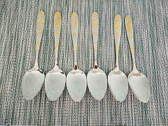 Набір столових ложок 6 шт, набір столових приладів. Столові ложки.