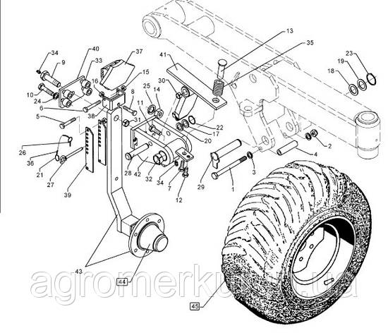 Поворотний кронштейн D60X160 VT10 LEMKEN, (Лемкен), фото 2