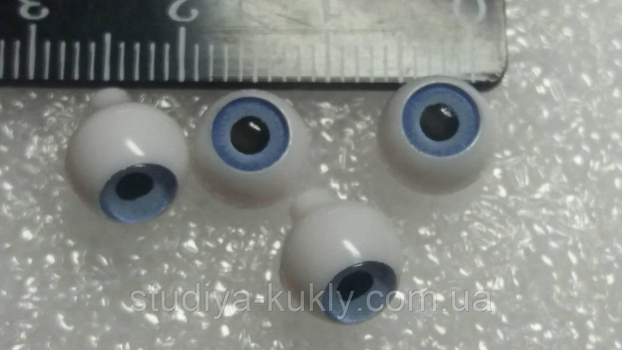 Очі акрил, реалістичні. Бузкові. Діаметр 8 мм №ГР2, фото 1