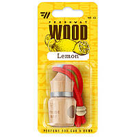 Ароматизатор пробковый на зеркало FreshWay Wood Blister Lemon (Лимон) 5ml