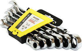 Комплект ключів ріжково-накидних з тріскачкою SILVER 8 шт 8-22 мм набір ключів з тріскачкою для майстерні