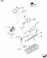 504384385, Трубка топливная, T9.615/Steiger (Cursor-13)