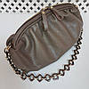 Сумка жіноча "Діва" натуральна шкіра, капучіно флотар, фото 5