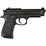 Іграшковий пістолет на пульках металевий дитячий CYMA ZM18 ЗМ 18 (Beretta M92 Airsoft Gun), фото 3