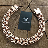 Срібний позолочений браслет Бісмарк., фото 2