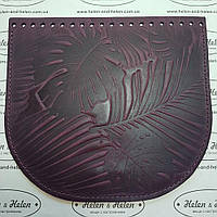 Клапан для сумки. "Пальми". Колір Бордо