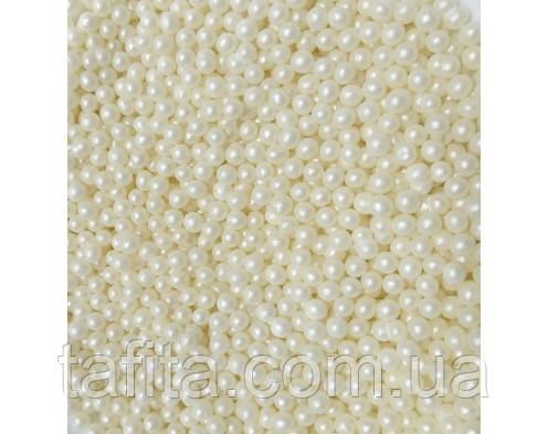 Рисові кульки в білі перламутрові 5 мм. 30 г