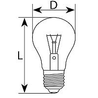 Лампа накаливания судовая С 127-40 Е27/27