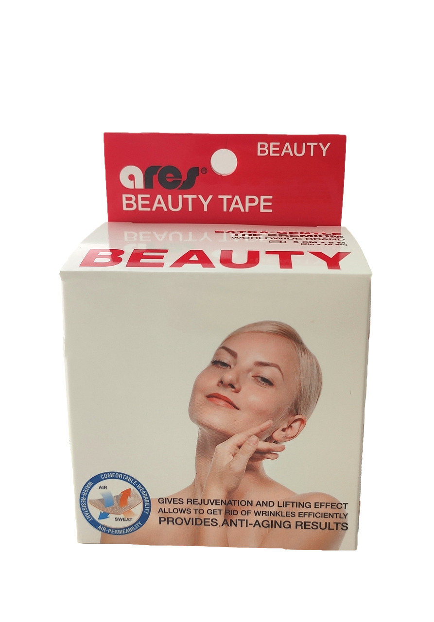 Кінезіологичний тейп для обличчя Ares Beauty Tape 5м, білий, фото 1