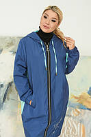 Чудовий плащ в стилі oversize 639 (52–66р) в кольорах, фото 2