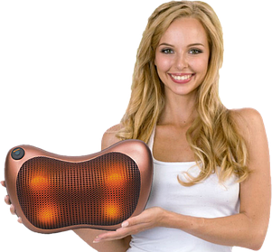 Масажер для спини та шиї з прогрівом Massage pillow 8028