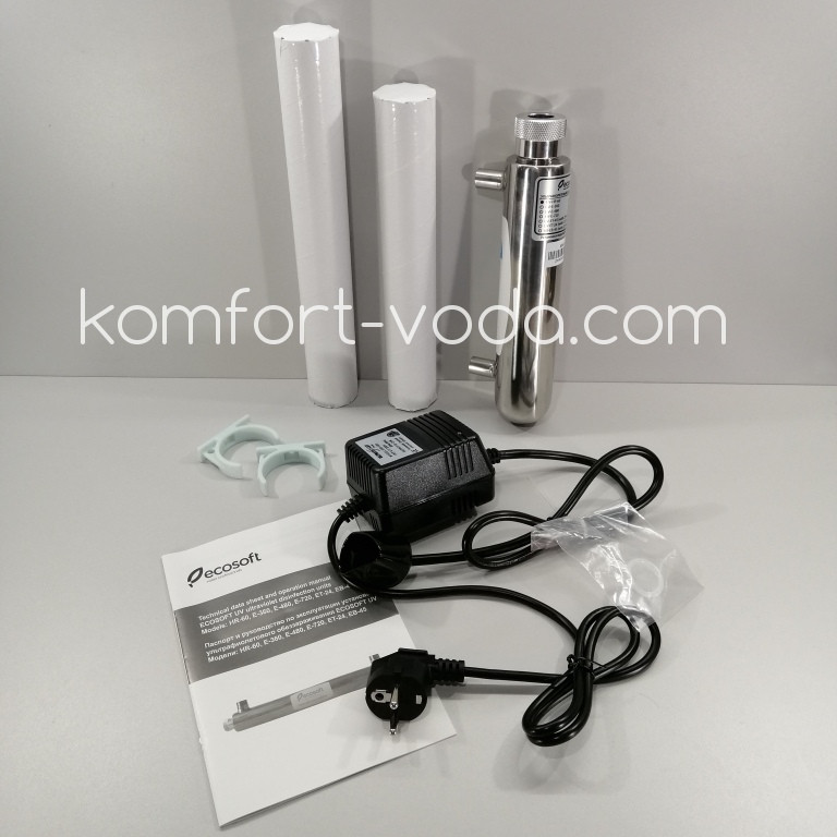 Ультрафіолетове встановлення Ecosoft UV-HR-60 1GPM, фото 1