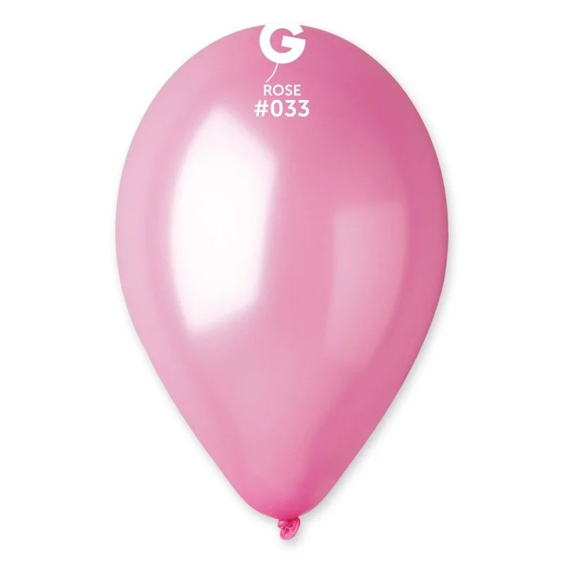 Латексний повітряна кулька 10" (25см) ROSE МЕТАЛІК (#033) GEMAR