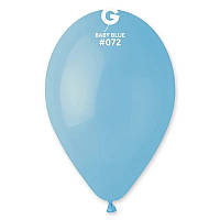 Латексний повітряна кулька 10" (25см) BABY BLUE (#072) GEMAR
