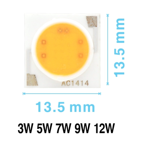 Кераміка LEd cob Smart IC 9w 3000K 220V Круглий Світлодіод 9 вт COB, фото 1