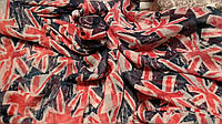 Женский шарф палантин огромный вискоза британский флаг
