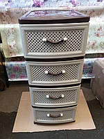 Комод пластиковий Efe Plastics на 4 ящики