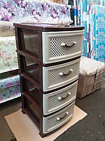 Комод пластиковий Efe Plastics на 4 ящики