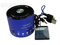 Мини портативная MP3 колонка от USB FM WS-A8 Blue