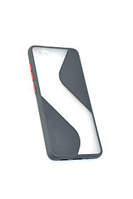 Чохол для телефону Huawei P40 Lite E / Y7P (2020) Silicone Wave Black / red
