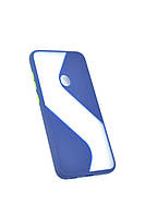 Чехол для телефона Samsung A21s/A217 (2020) Silicone Wave Dark Blue/green