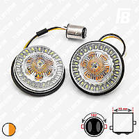 ДХО и поворотники для мотоциклов Harley-Davidson LED, Ø2", SMD 3014+2835, 2 шт. (белый + оранжевый)