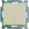 Вимикач 2-клавішний, Basic 55 слонова кістка 2006/5 UC-92-507, фото 1