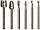 Набір міні шарошок борфрез по металу 6 шт HSS ø 3 мм * L 40 мм Sthor 25405, фото 2