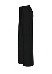 Весняні широкі штани жіночі чорні трикотажні великі розміри/ модні штани трикотаж весна літо класика