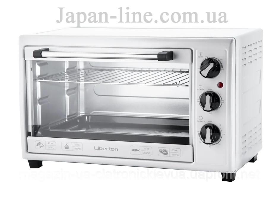 Електропіч Liberton LEO-350 White 35 л. 1800 Вт.
