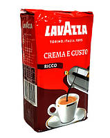 Кофе молотый Lavazza Crema e Gusto Ricco 250 г в цветной упаковке