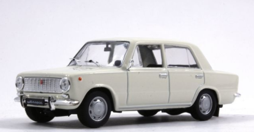 Автолегенди №25 ВАЗ-2101 "Жигулі" білий | Колекційна модель 1:43 | DeAgostini
