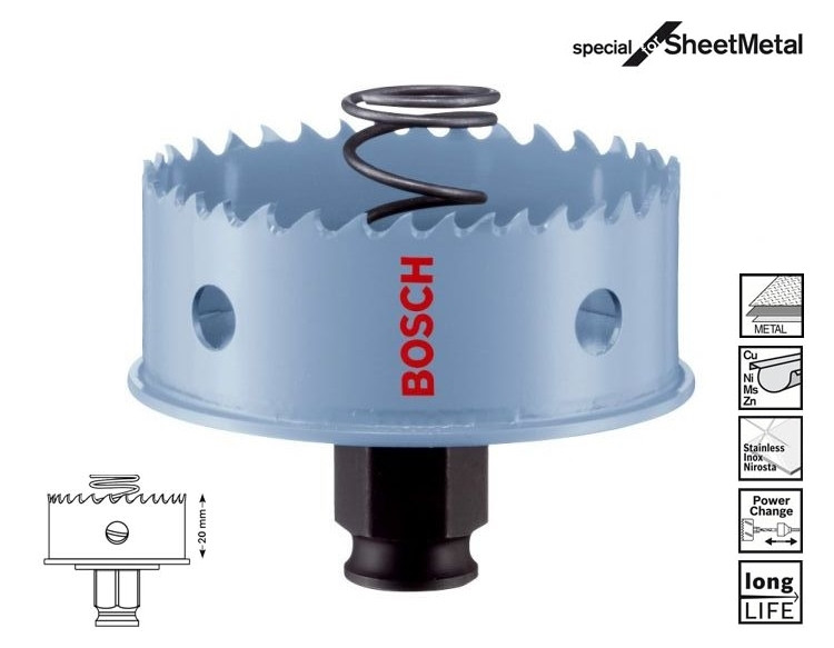 Коронка Bosch Sheet Metal 44мм