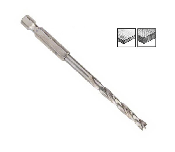 Свердло по дереву Bosch з шестигранним хвостовиком 1/4" (5 x 52 x 99 mm)