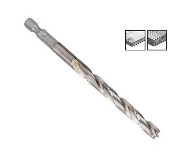 Свердло по дереву Bosch з шестигранним хвостовиком 1/4" (8 x 75 x 117 mm)