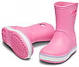 Чоботи Kids' Crocban Rain Boot Рожевого кольору, фото 2